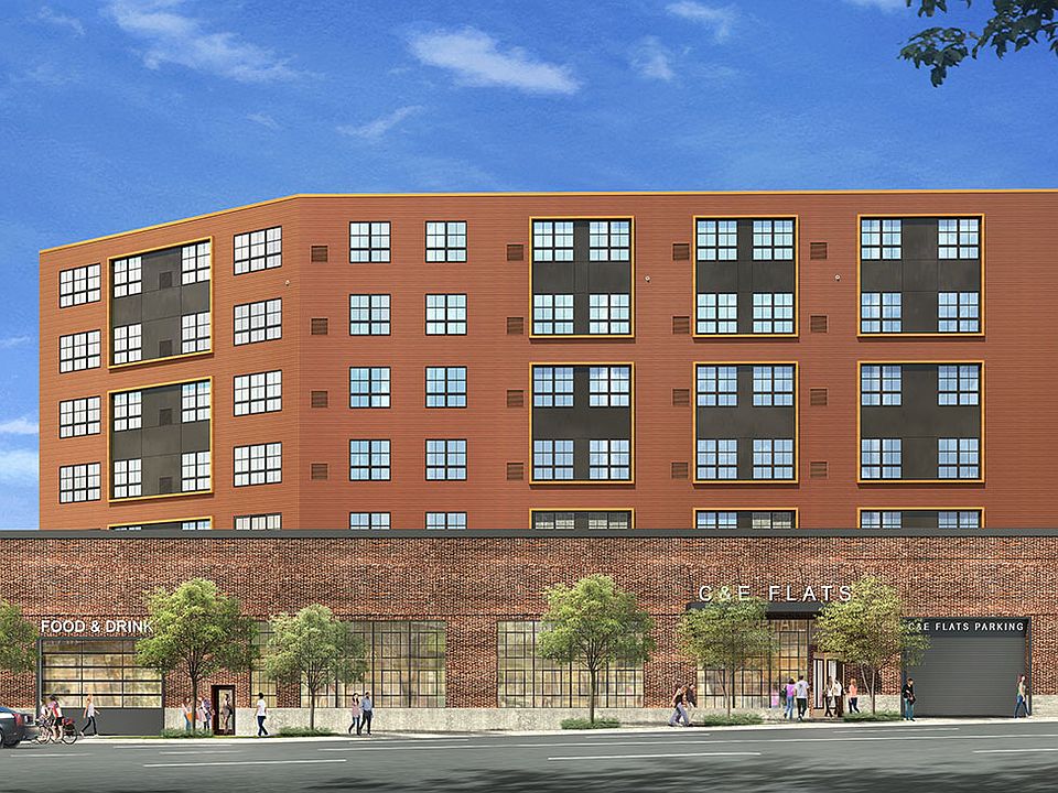 C&E Flats viewed from Raymond Ave.