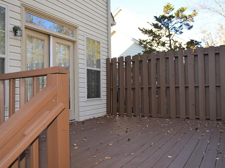 Deck with nice tree line view