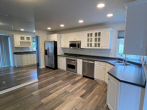 Updated kitchen with stainless steel appliances