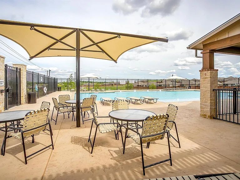 Sitting area at Pool 1.