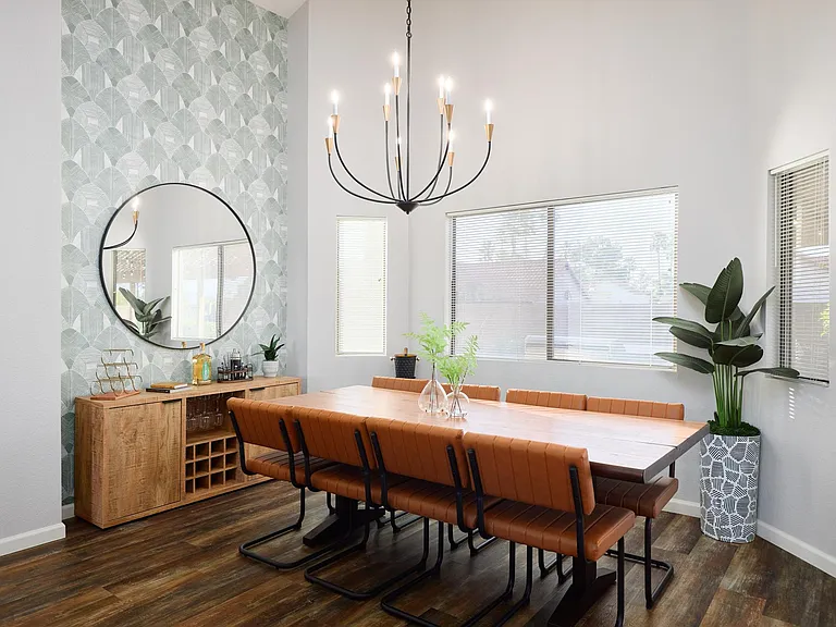 Formal Dining Room Right of Family Room