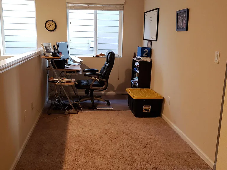 Loft area for personal office space