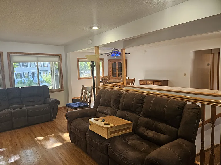 Living room with recliner sofas.