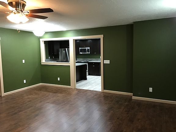 Living room to kitchen view