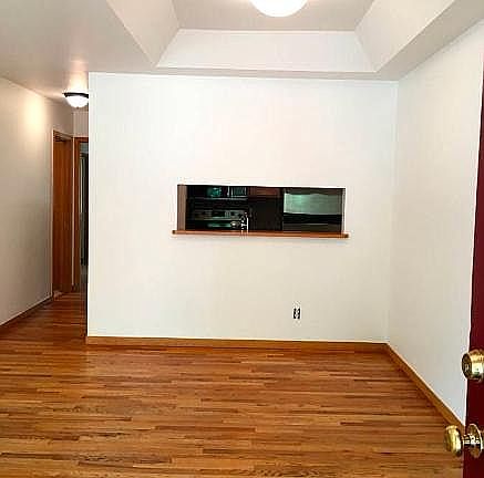 Visibility between living room and kitchen a key feature.