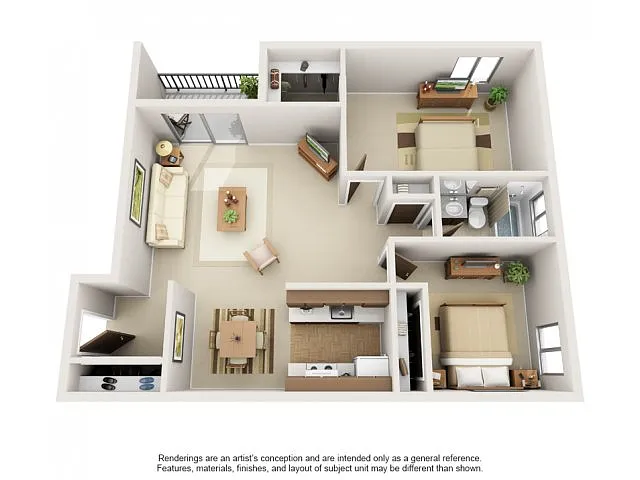 Floor plan 2 Bedroom