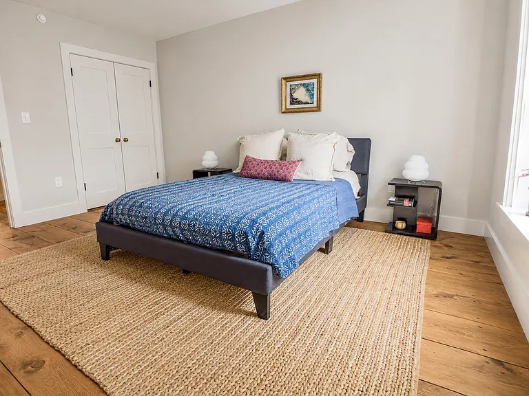 Bedroom with Wide-Plank Floors
