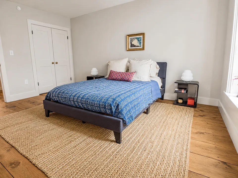 Bedroom with Wide-Plank Floors