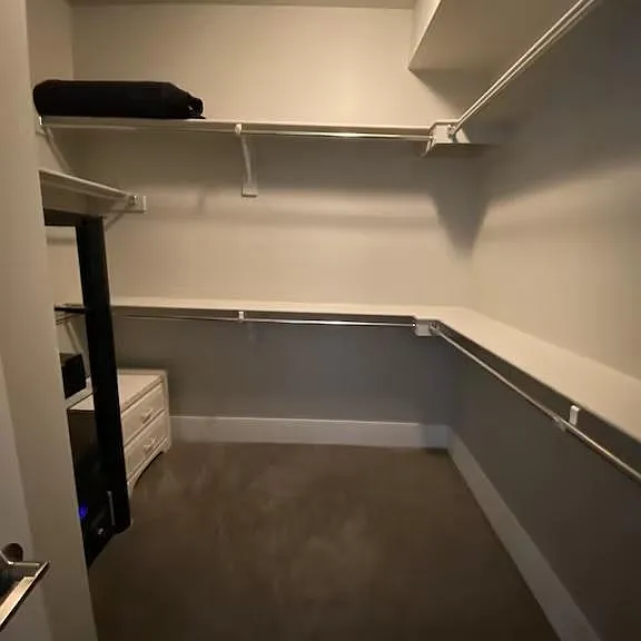 Master walk-in closet