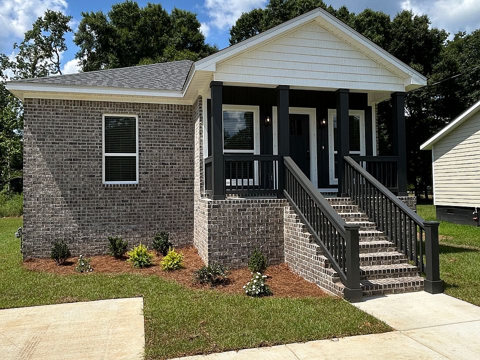 Front view with porch