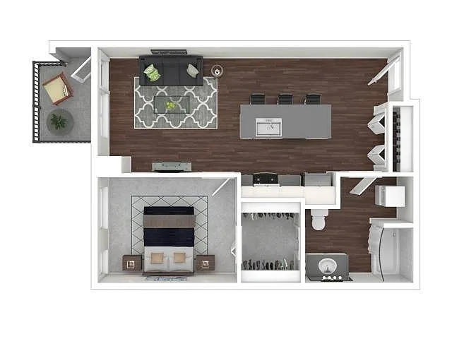 Floor plan 1 Bedroom 2 3
