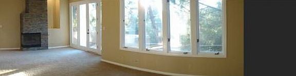 Master bedroom with firep