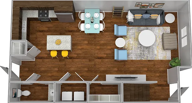 Two Bedroom Townhome Downstairs Two Bedroom Townhome Downstairs