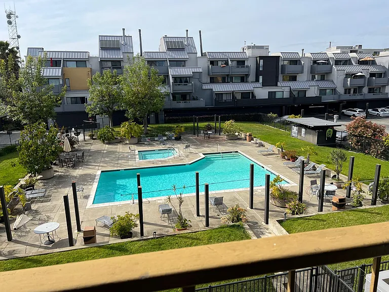 Resort-like living with swimming pool, tennis courts, gym, and clubhouse.