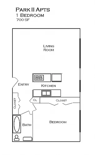Floor plan RENOVATED 1 Bedroom 1 Bath (Park view, lrg)