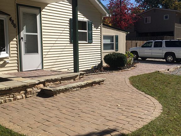 New brick patio 2012