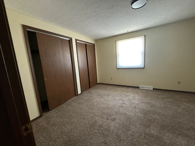 Double closets in bedroom 1