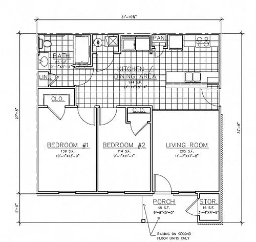 Floor plan 2 Bedroom