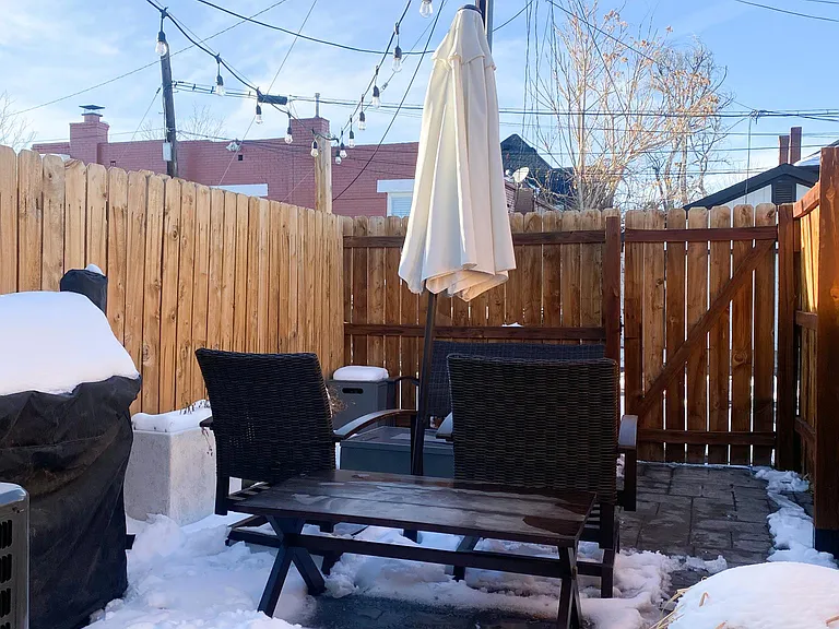 Private backyard