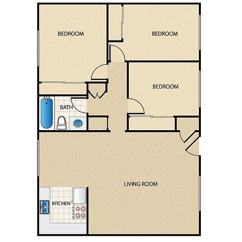 Floor plan 3 Bedroom
