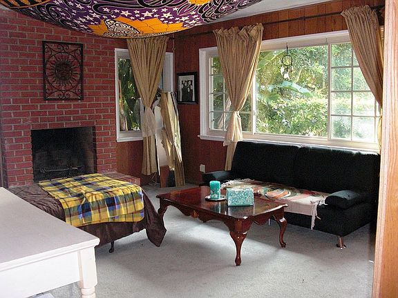 Bedroom / Den with Fireplace