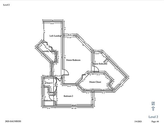 Upstairs Floor plan