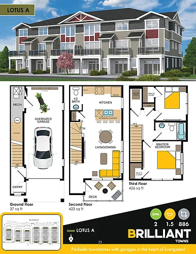Floor plan Lotus A/B
