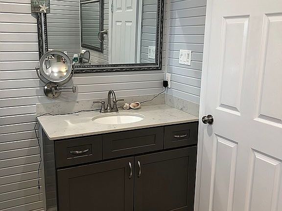 1 of 2 sinks in master bath