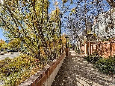 Pathyway along Pearl Street & Whittier Condos!