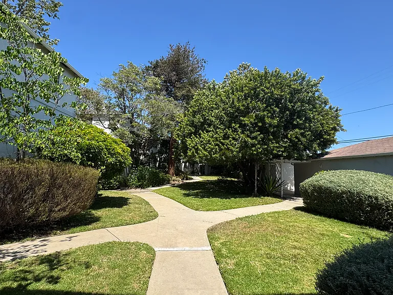 Beautiful shared outdoor space out back of unit