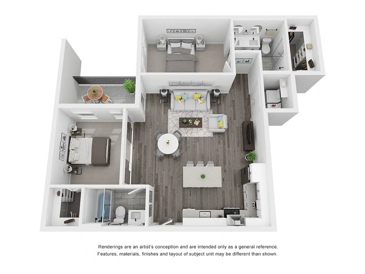 Floor plan 2x2B