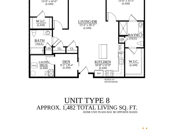 UNIT TYPE 8 Plan, Springside Lofts