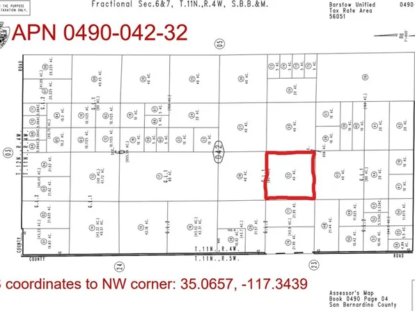 Near Lockhart Ranch Rd Lot 1, Hinkley, CA 92347