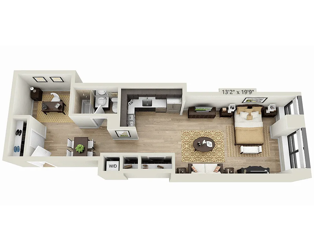 Floor plan Studio E1YK