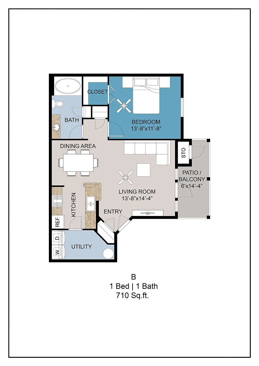 Floor plan Plan B