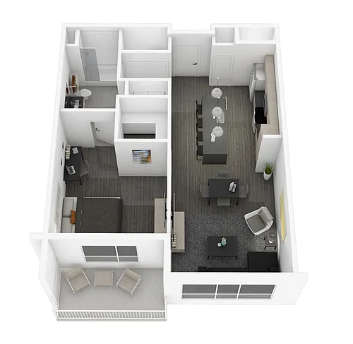 Floor plan 1E