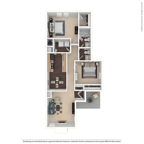 Floor plan 2X15