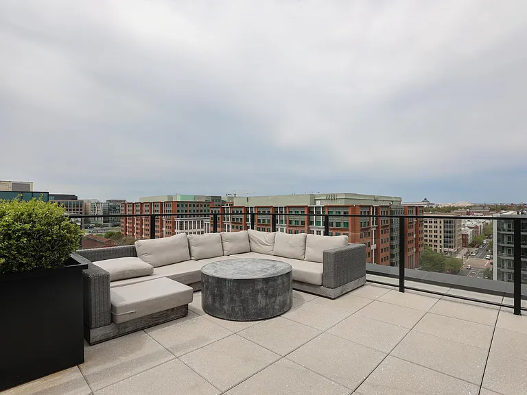 Building's rooftop deck