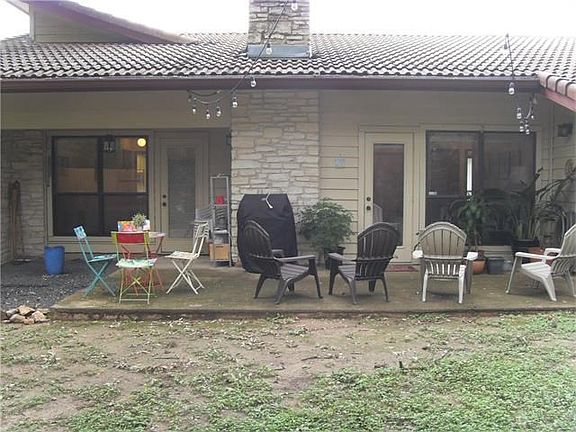 Huge rear patio. Enter the patio from the master and from th