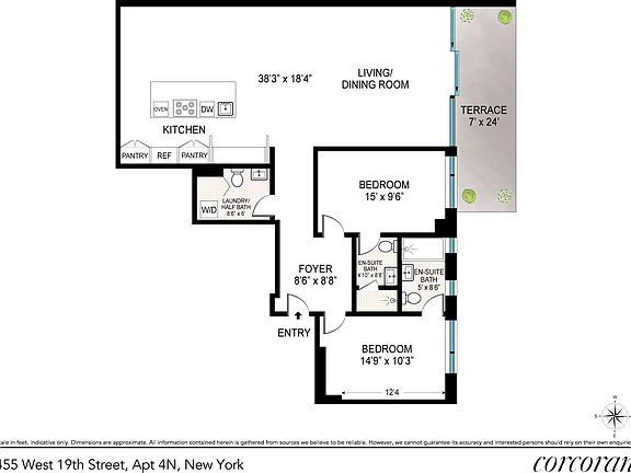 3rd image of 455 W 19th St APT 4N