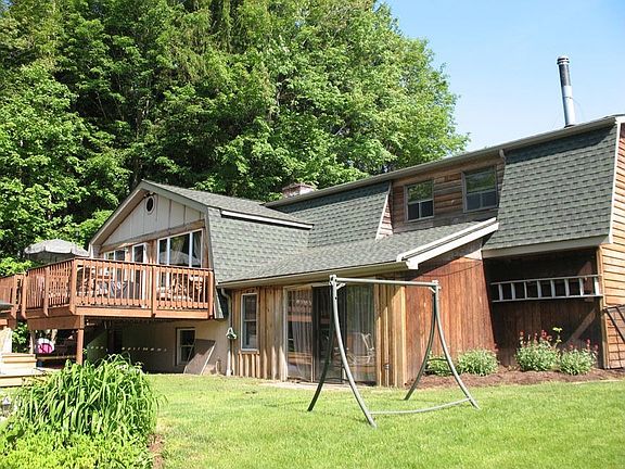 Rear of house, multi level deck