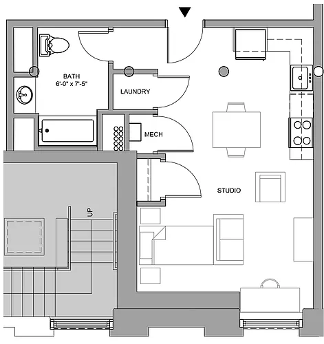 Floor plan Studio