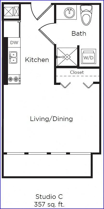 Floor plan Studio C