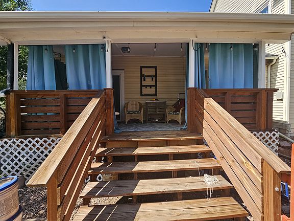Porch off kitchen and master bedroom