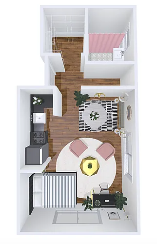 Floor plan 2bd/2b 102