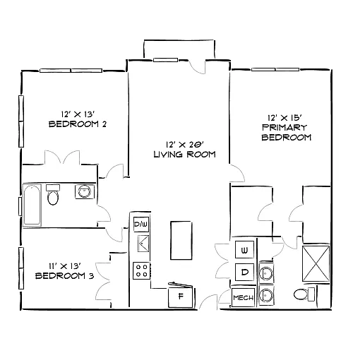 Floor plan Design 3A
