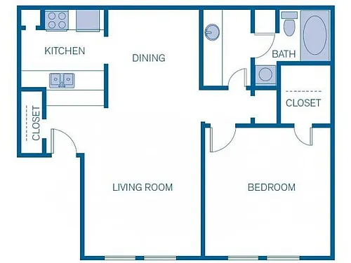 Floor plan 1B