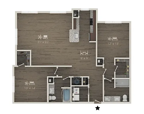 Floor plan B2