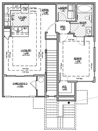 Floor plan 1x1B - Sky Suite