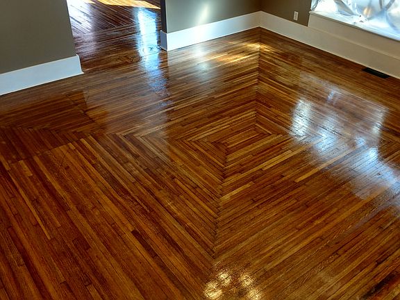 Dining rm floor refinish '16